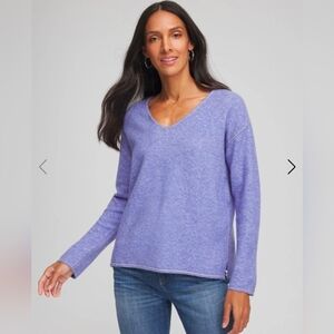 Chico's Contrast Detail Pullover - Size 1 (8-10)